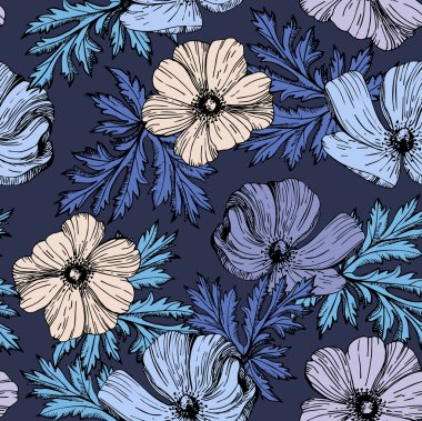 Çiçeklerle kusursuz desen