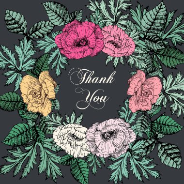 Suluboya çiçek deseni