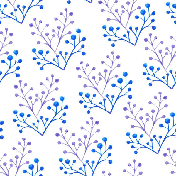 Aquarelle motif floral sans couture — Image vectorielle