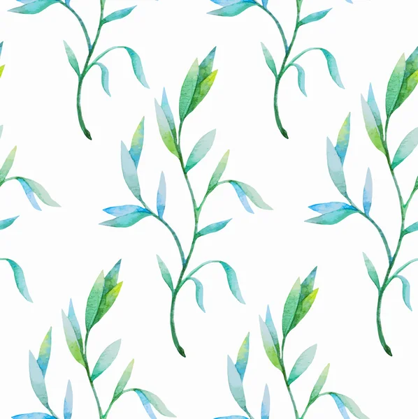 Aquarelle florale motif sans couture — Image vectorielle