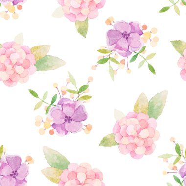 Renkli çiçek desenli.