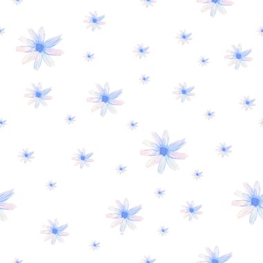 Suluboya çiçek deseni