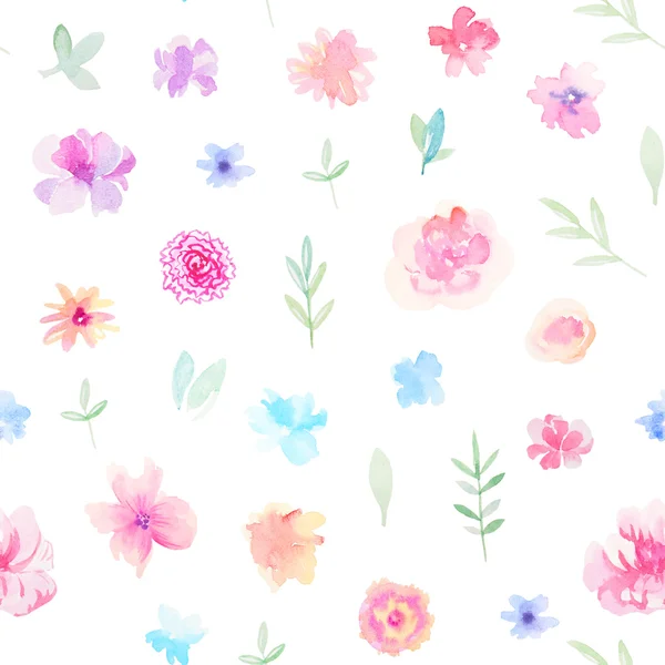 Watercolor floral pattern — Stock Photo, Image