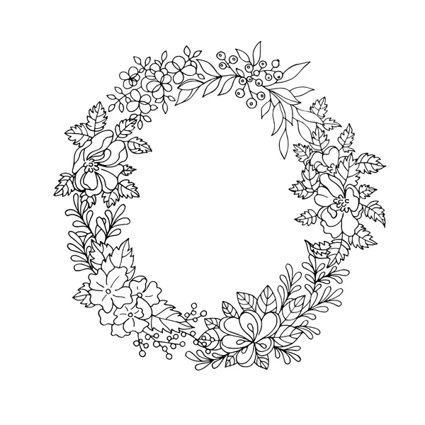 Siyah ve beyaz çiçek çelenk