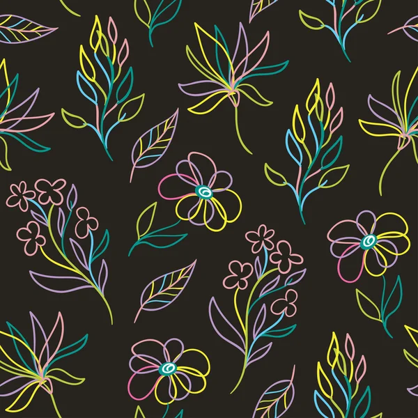 Fondo de patrón floral . — Vector de stock