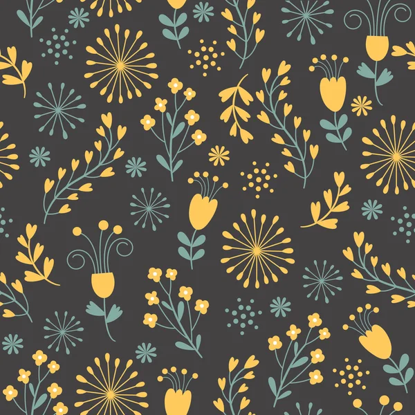 Fondo de patrón floral . — Vector de stock