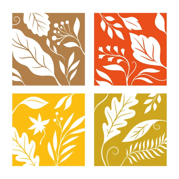 Conjunto Elementos Florales Vectoriales Para Diseño — Vector de stock