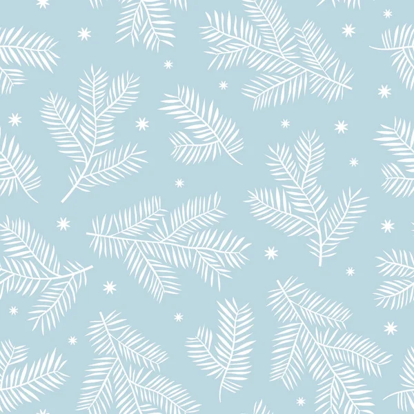 Seamless Background Fir Branches Vector Illustration — Stock Vector