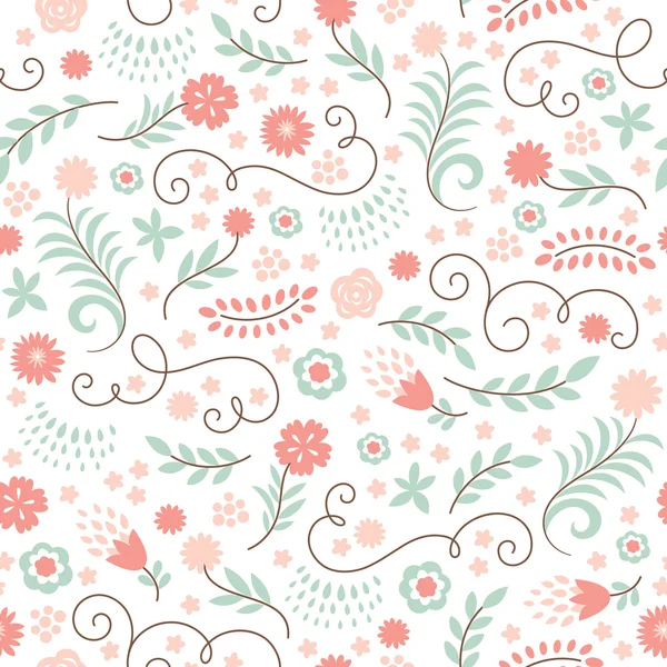 Modèle floral sans couture — Image vectorielle