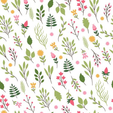 Renkli çiçek koleksiyonu