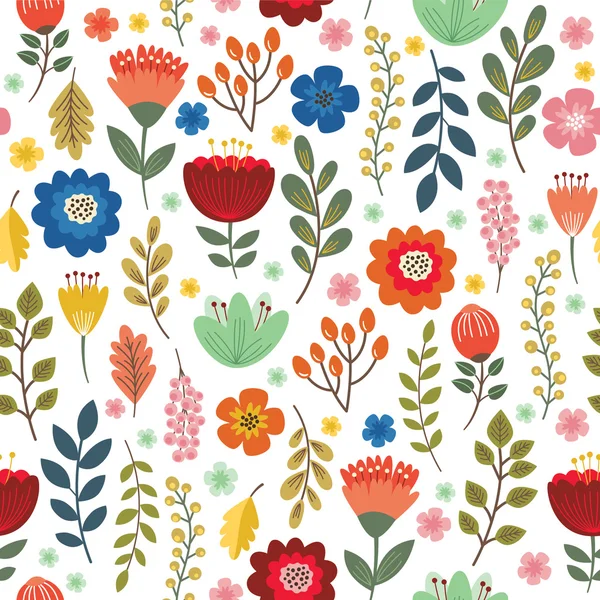 Colorful floral background — Stock Vector