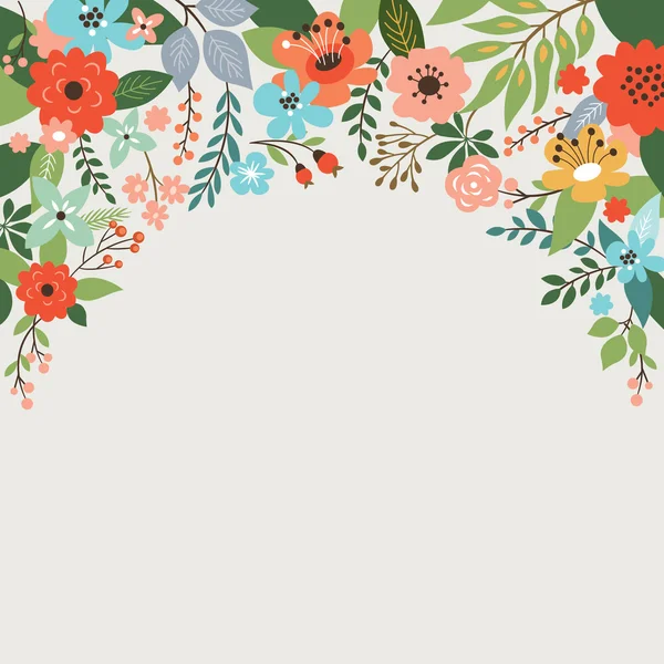 Bright floral background — Stock Vector