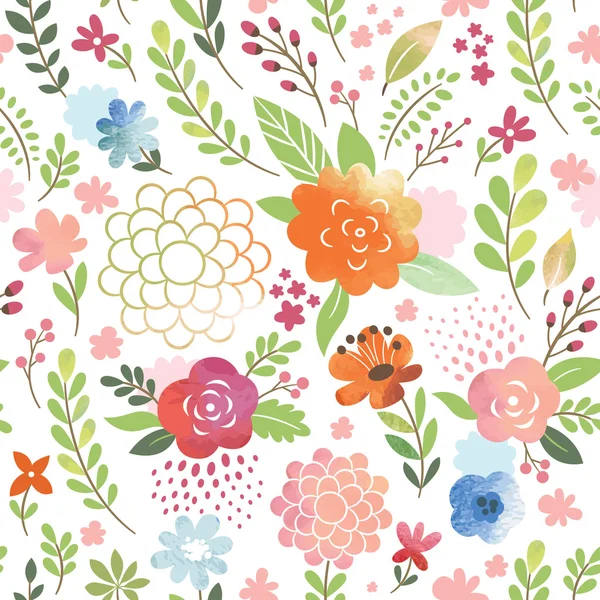 Colorful floral background — Stock Vector