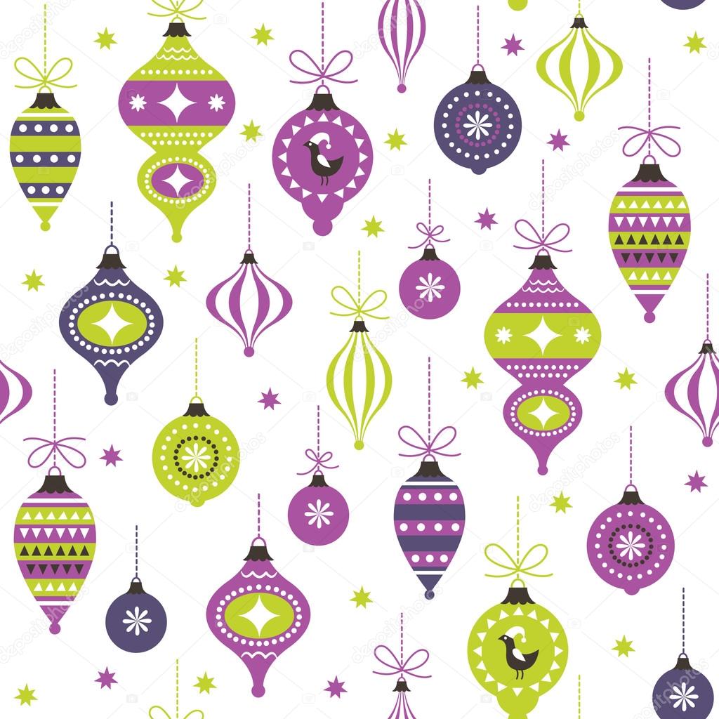 Christmas toys, seamless pattern