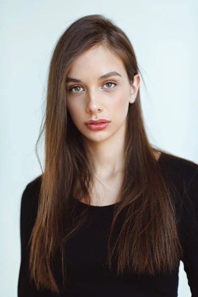 Retrato Uma Menina Bonita Menina Glamourosa — Fotografia de Stock