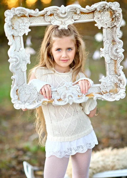 Portrait de petites filles iin un style de Noël — Photo