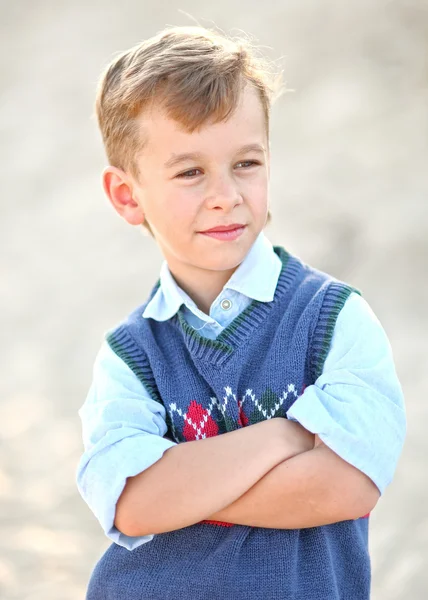 Portrait of a boy on vacation in summer — Stock Photo, Image