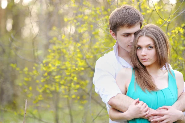 Beautiful Couple in love on summer — Stock Photo, Image