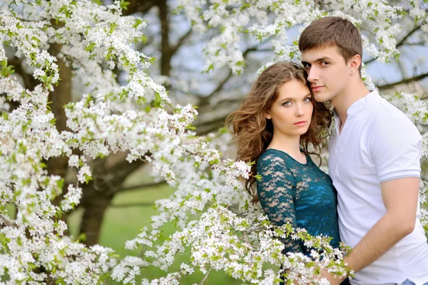 Beautiful Couple verliefd op de zomer Rechtenvrije Stockafbeeldingen