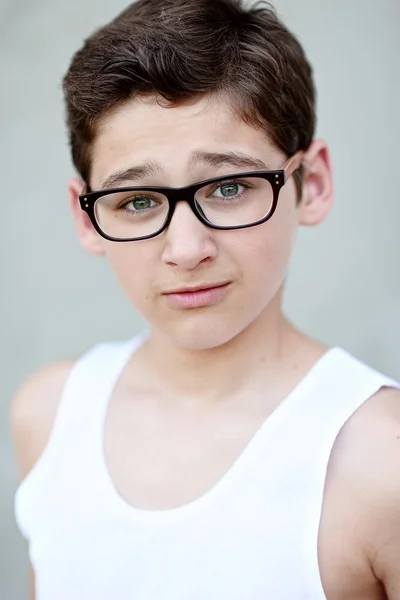 Portrait of a boy in the summer outdoors — Stock Photo, Image