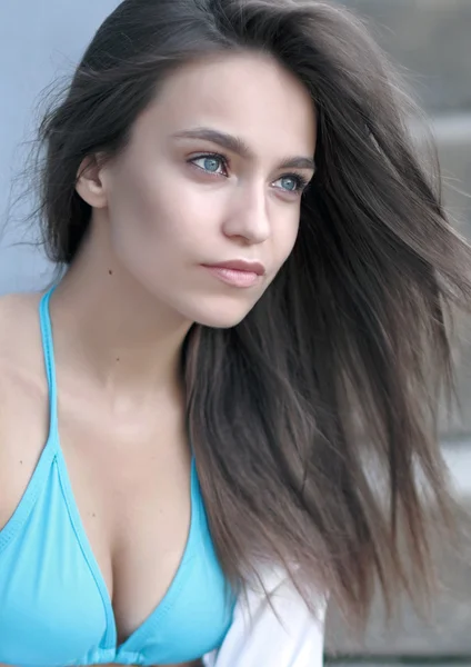 Portrét krásné mladé modelu, sexy holka — Stock fotografie