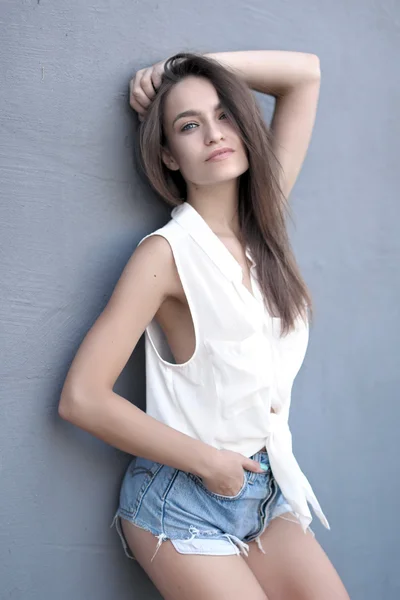 Retrato de uma bela jovem modelo, menina sexy — Fotografia de Stock