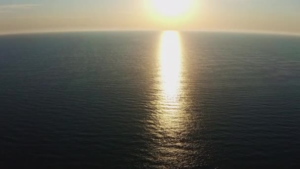 朝の美しい海の波 — ストック動画
