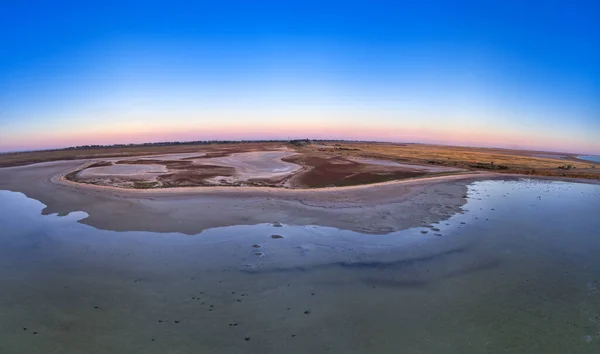 Isole Insolite Lago Brillante Vista Dall Alto Macchina Fotografica Drone — Foto Stock