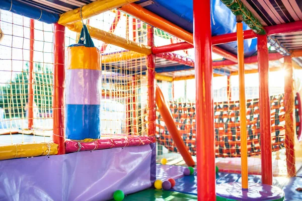 Playground with colorful mats — Stock Photo, Image