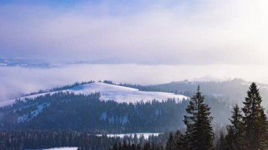 Aurora 'nın zamanı kış dağında azalıyor