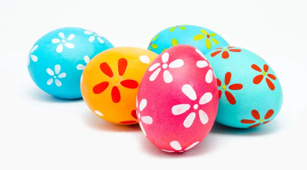 Perfect colorful handmade easter eggs — Stock Photo, Image