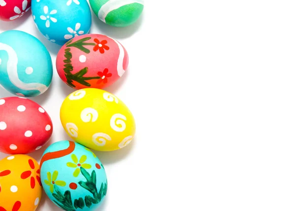 Perfetto colorato uova di Pasqua fatte a mano — Foto Stock