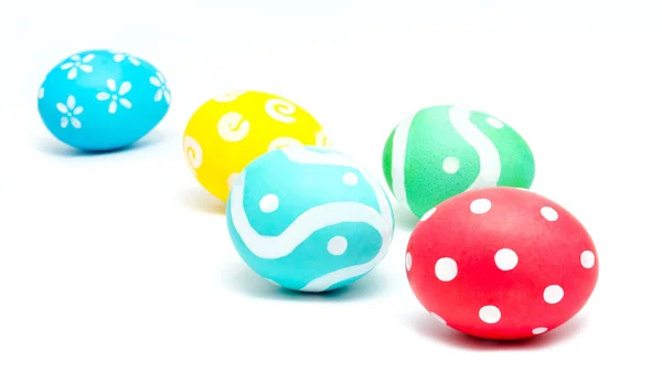 Perfect colorful handmade easter eggs — Stock Photo, Image