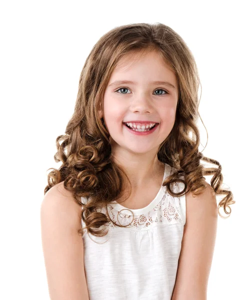 Portrait of adorable smiling  little girl — Stock Photo, Image