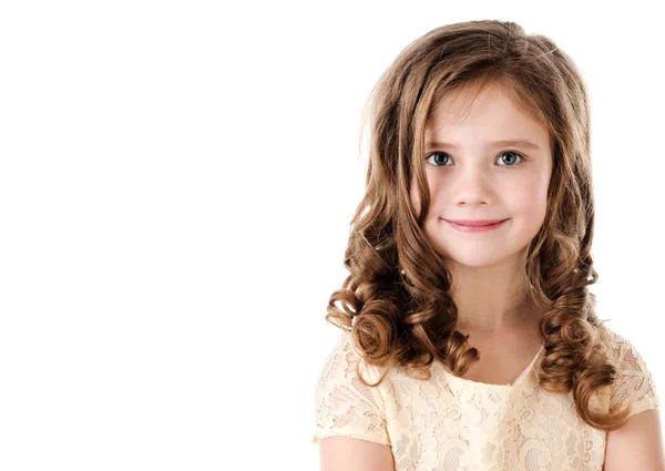 Retrato de adorable niña sonriente —  Fotos de Stock