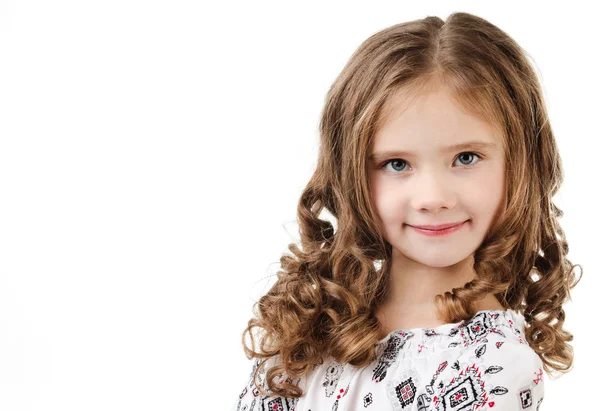 Retrato de adorable niña sonriente —  Fotos de Stock