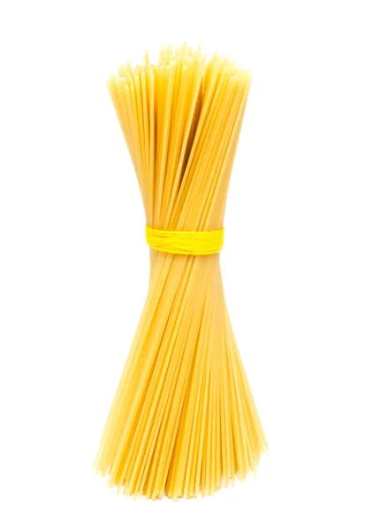 Ungekochte italienische Spaghetti isoliert — Stockfoto