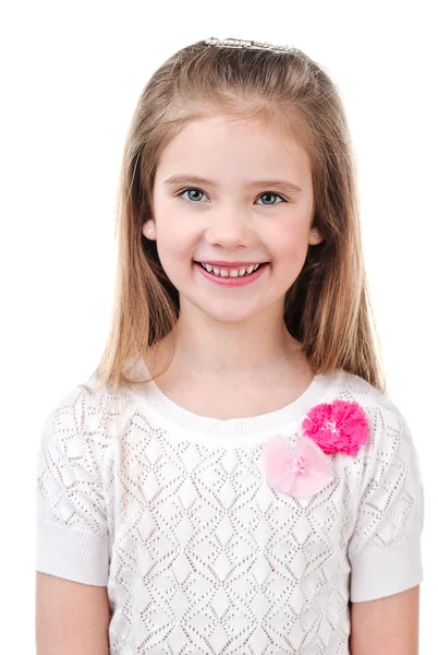 Portrait of adorable smiling  little girl — Stock Photo, Image