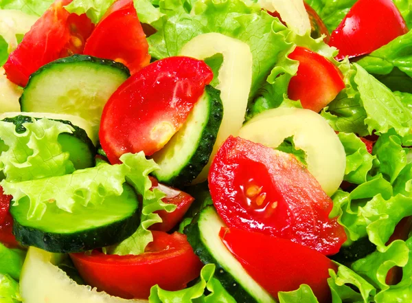 Antecedentes de ensalada de verduras frescas — Foto de Stock