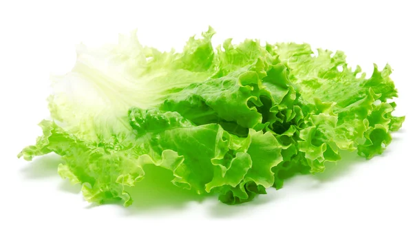 Fresh lettuce leaves isolated on a white — Stock Photo, Image