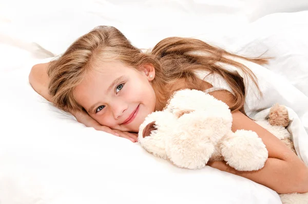 Adorable smiling little girl waked Royalty Free Stock Images