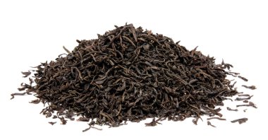 izole kuru siyah çay yaprakları