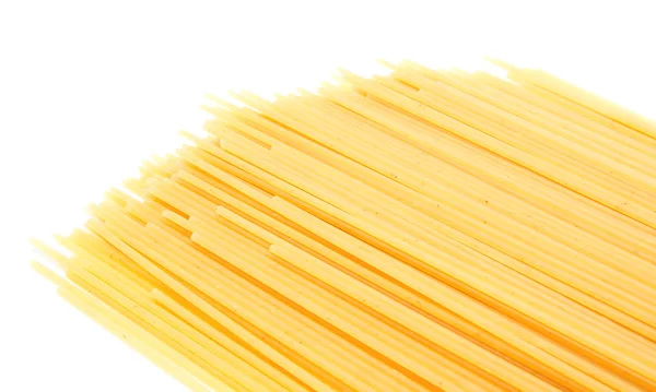 Niegotowane włoskie spaghetti izolowane — Zdjęcie stockowe