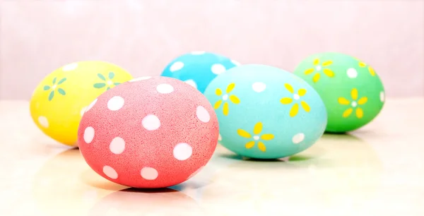 Handmade easter eggs — Stock Photo, Image