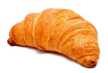 Fresh perfect croissant isolated