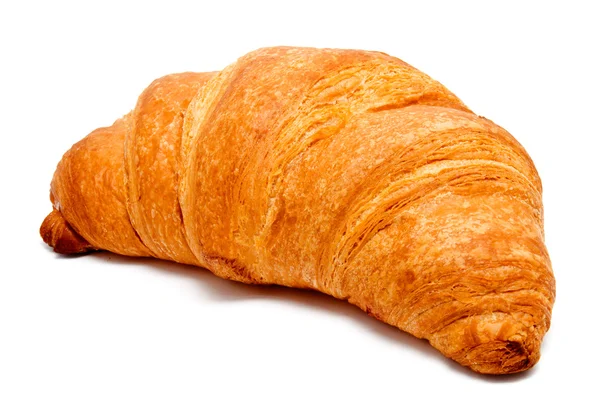 Fresh perfect croissant isolated — Zdjęcie stockowe