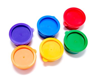 Çocuk izole boya parmak