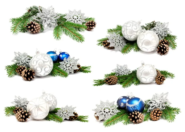 Fotoğraf Noel dekorasyonu topları topluluğu — Stok fotoğraf