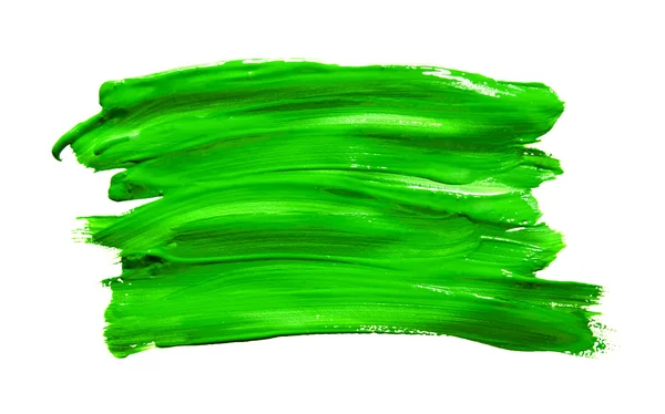 Цвет кисти зеленый акварель — стоковое фото