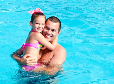 Baba ve kız yaz tatil